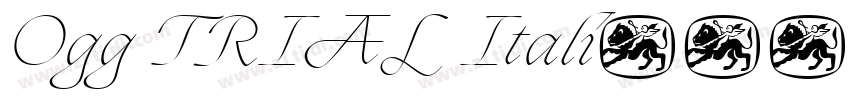 Ogg TRIAL Itali字体转换